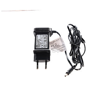 Christmas amusement park with tightrope walkers and carousel 45x65x45 cm s6