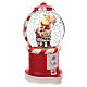 Boule à neige distributeur de bonbons avec Père Noël 20x10 cm s3