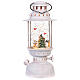 Snow globe lantern with snowman 25x10 cm s4