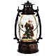 Glass ball with snow and Santa Claus in 25x10 lantern s4