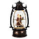Santa Claus snow globe in lantern 25x10 cm s1