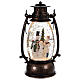 Snow globe lantern shape with snowman 25x10 cm s1