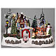 Christmas village with movement and lights 20x30x20 cm s2