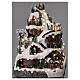 Christmas mountain village with lights and music 45x30x30 cm s2