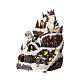 Christmas mountain village with lights and music 45x30x30 cm s3