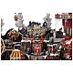 Winter amusement park village with carousel castle motion lights 55x85x55 cm s5