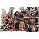 Winter amusement park village with carousel castle motion lights 55x85x55 cm s8