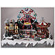 Weihnachtsdorf mit Weihnachtsmarkt und Riesenrad beleuchtet, 50x50x45 cm s2