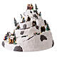 Weihnachtsdorf in Gebirge mit bewegenden Figuren, 30x30x25 cm s3