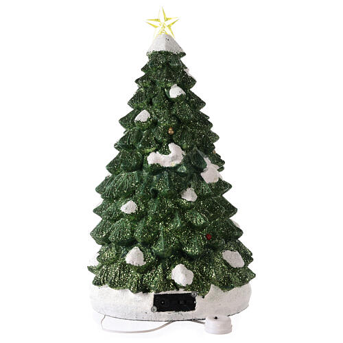 Weihnachtsbaum mit fahrendem Zug, 40x20x20 cm 5