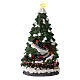 Weihnachtsbaum mit fahrendem Zug, 40x20x20 cm s1