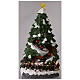 Weihnachtsbaum mit fahrendem Zug, 40x20x20 cm s2
