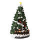 Weihnachtsbaum mit fahrendem Zug, 40x20x20 cm s4
