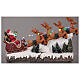 Christmas village Santa's reindeer sleigh with light music 25x40x10 cm s2