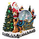 Sanie święty Mikołaj kula ze śniegiem ruch oświetlenie melodyjka 25x30x20 cm s4