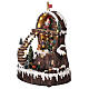 Christmas village Santa's Home with moving elements, lights and music 30x25x20 cm s3