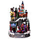 Christmas village with toy shop animated lights music 35x20x20 s1