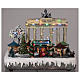 Christmas village Berlin with moving elements, lights and music 25x20x25 cm s2