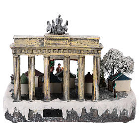 Berlin Christmas village movement lights music 25x20x25 cm s5