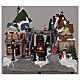 Christmas village with animated train station lights music 25x35x25 s2