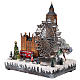Christmas village London with moving elements, lights and music 35x20x25 cm s3