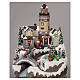 Christmas village with lighthouse, moving elements, lights and music 35x25x25 cm s2