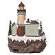 Christmas village with lighthouse movement lights music 35x25x25 cm s5