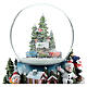 Christmas snow ball with village and train h. 17 cm s2