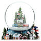 Snow globe with village and train h. 17 cm s2