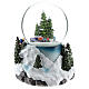 Snow globe with village and train h. 17 cm s5