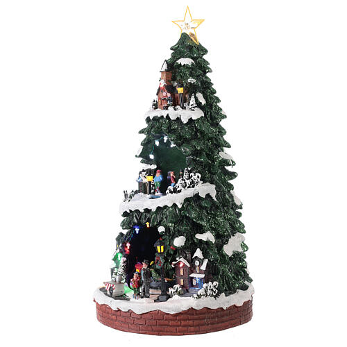 Weihnachtsbaum mit Eisbahn, 40x20x20 cm 3