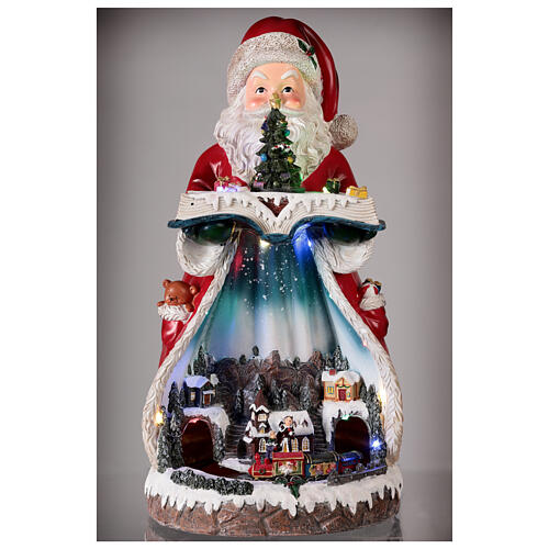 Święty Mikołaj Miasteczko Bożonarodzeniowe 25x20x45 cm. 2