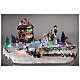 Christmas village with ice rink and shop, 25x20x40 cm s2