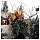 Sfera di vetro neve paesaggio invernale carillon luci 25x20x25 cm s4