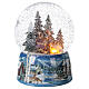 Christmas snow globe snowman children music 20x15x15 cm s5