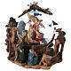 Nativity snow globe angel music Silent Night 20x20x15 cm s1
