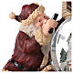 Pozytywka szklana kula Święty Mikołaj z lupą 25x25x20 cm s6