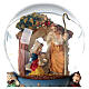 Globo de neve de vidro Natividade e Reis Magos com caixa de música, 14,5x10x10 cm s4