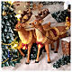 Christmas snow globe Santa Claus sleigh music lights 20x20x20 cm s2