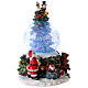 Christmas tree snow globe Santa music 15x10x10 cm s5
