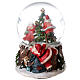 Carillon palla di vetro decoro albero Natale 15x10x10 cm s3