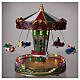Rotating carousel Christmas village with lights and music 25x20x20 cm s2