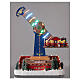 Atração parque de diversão em miniatura com luzes e música 42x28x19,5 cm s2