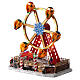Christmas village Ferris wheel lights music 40x30x30 cm s3