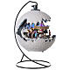 Christmas village snowball horse carousel music with base 20x20x20 cm s4