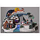 Christmas village sleigh Santa Claus moon LED music 20x35x20 cm s2