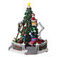 Weihnachtsdorf mit Weihnachtsbaum und Weihnachtsmann, 25x20x20 cm s3