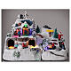 Aldeia de Natal nevada com crianças brincand na neve, luzes LED e música, 23,5x37,5x21,5 cm s8