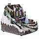 Christmas village fountain transparent tree lighted river 25x30x25 cm s4