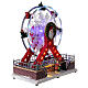 Weihnachtliches Riesenrad mit LEDs und Musik, 25x25x15 cm s4